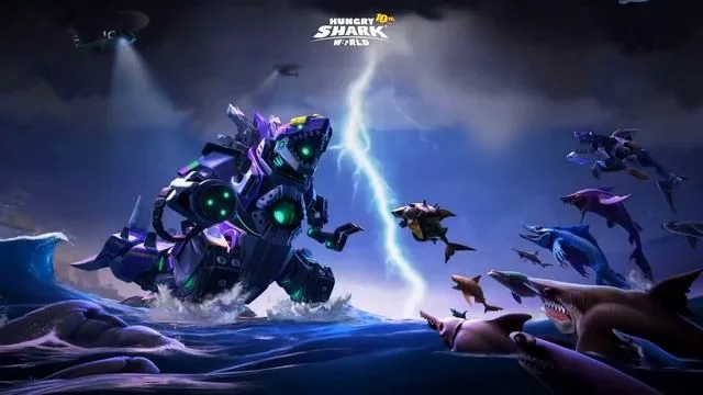 Hungry Shark World - All Trailers All Animations Sharkjira vs Mechajira Godzilla Army